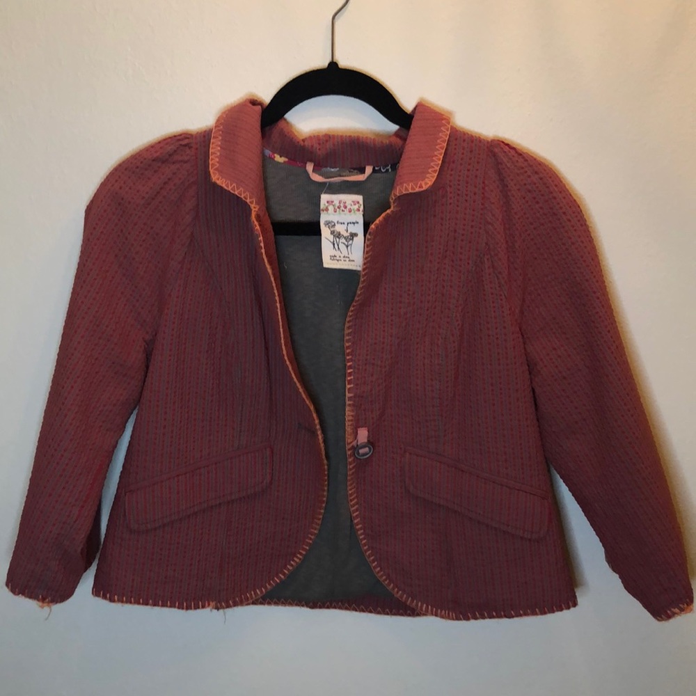 Free people cropped coat